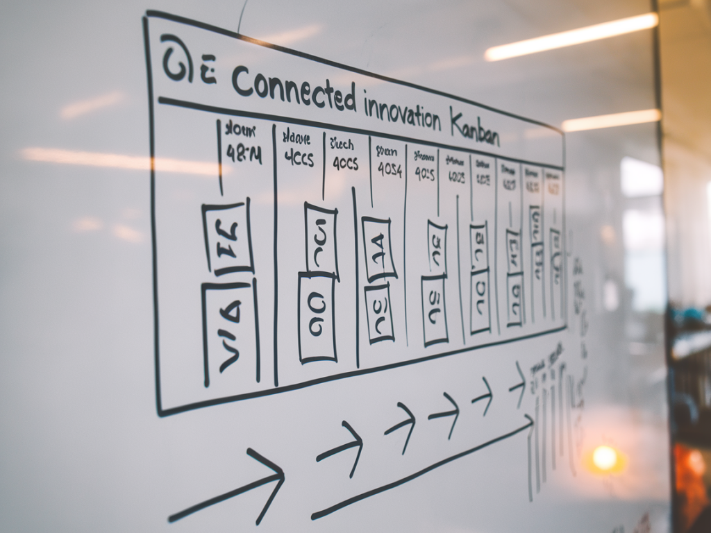 Wie etabliere ich ein vernetztes innovations‑kanban, das ideen in 8 wochen in pocs überführt