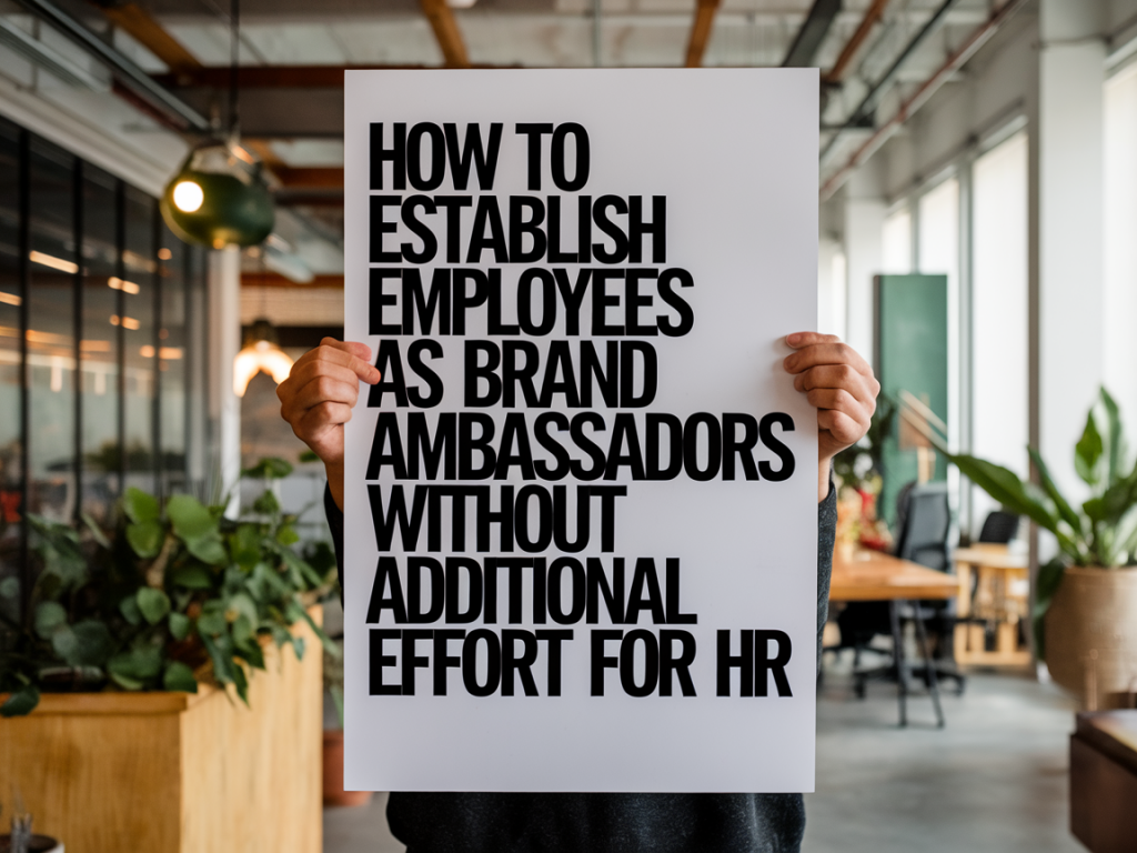 Wie etabliere ich Mitarbeiter als Markenbotschafter ohne zusätzlichen Aufwand für HR