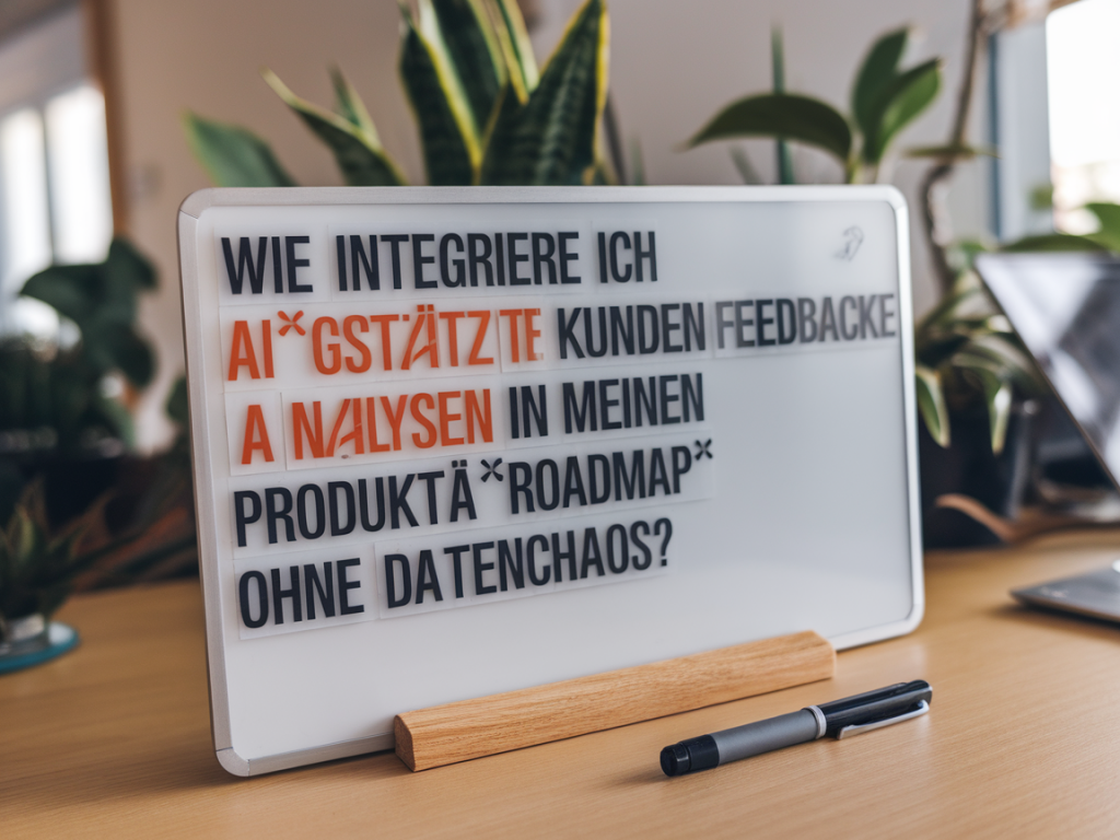 Wie integriere ich ai‑gestützte kundenfeedback‑analysen in meinen produkt‑roadmap‑prozess ohne datenchaos