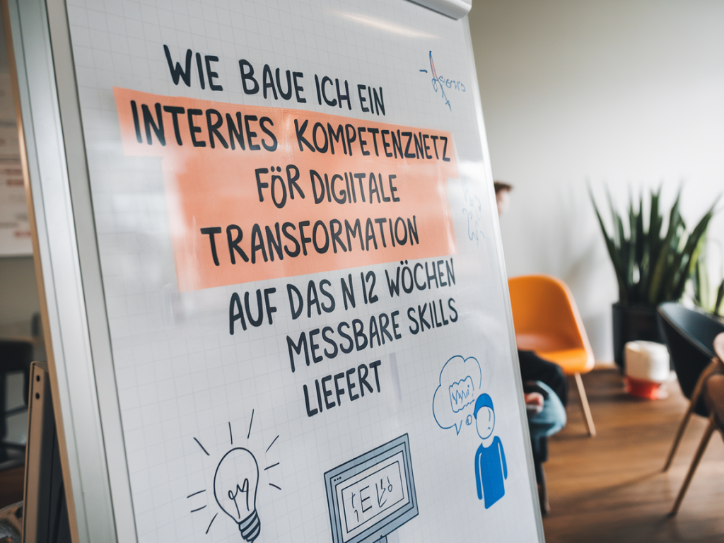 Wie baue ich ein internes kompetenznetz für digitale transformation auf, das in 12 wochen messbare skills liefert