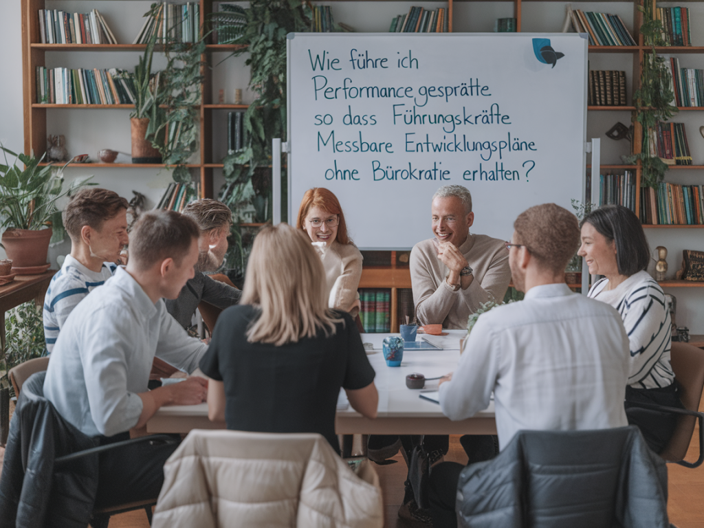Wie führe ich performancegespräche so, dass führungskräfte messbare entwicklungspläne ohne bürokratie erhalten